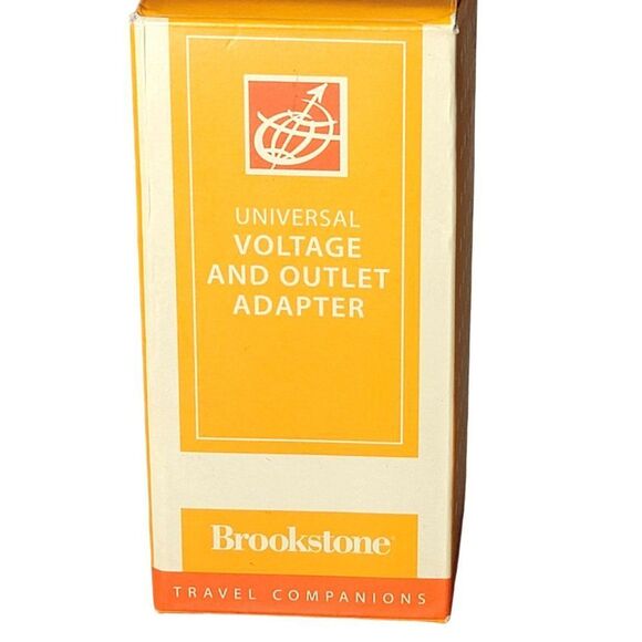 Brookstone Universal Voltage and Outlet Adapter Travel Companion Europe - Picture 1 of 10